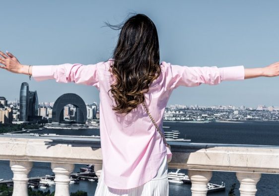 Young woman traveller